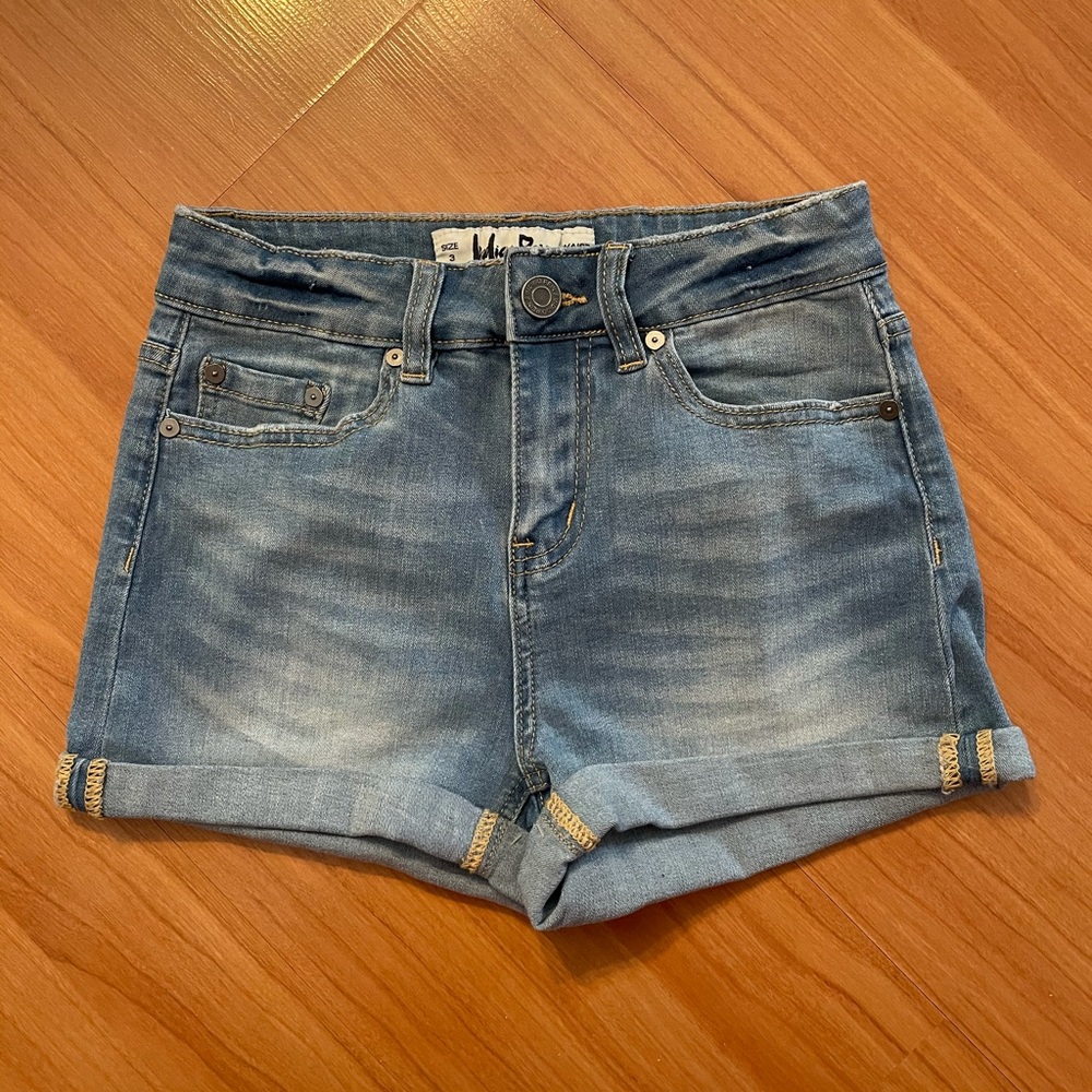 Indigo Rein High Waisted Jean Shorts